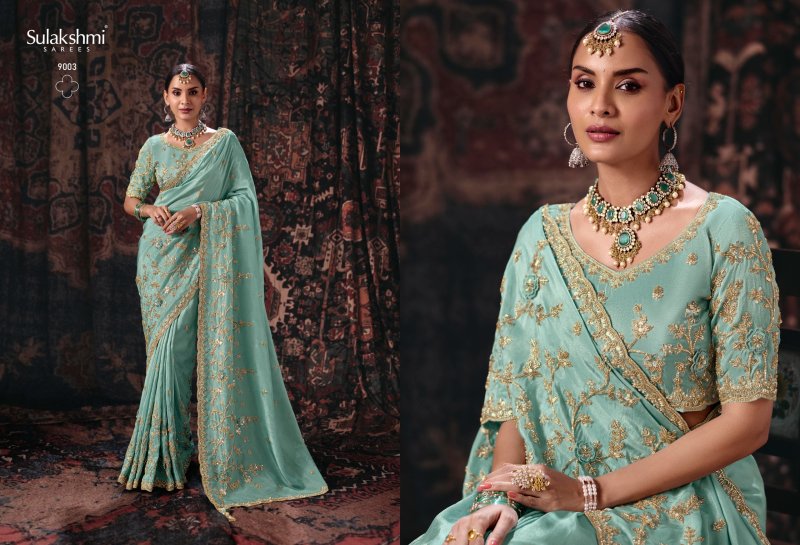 Isha By Sulakshmi Fancy Fabric Designer Saree